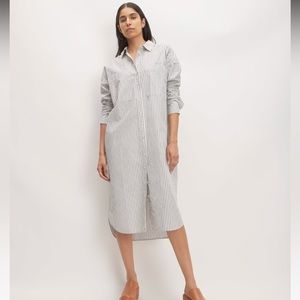 Everlane The Midi Cotton Shirt Dress